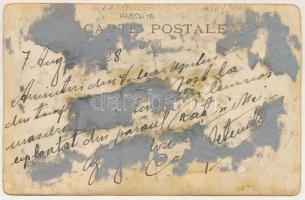 1928 Úzvölgye, Valea Uzului; fatelep, fűrésztelep / forestry, sawmill, lumber yard. photo (ragasztón...