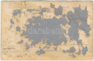 Úzvölgye, Valea Uzului; favágók / lumberjacks, lumber yard. photo (ragasztónyomok / glue marks)