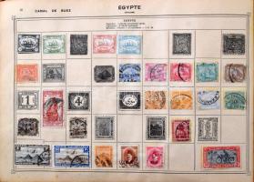 Maury egyszerűsített világalbum, benne több ezer különböző bélyeg, változó intenzitású országgyűjtem...