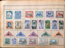 Maury egyszerűsített világalbum, benne több ezer különböző bélyeg, változó intenzitású országgyűjtem...