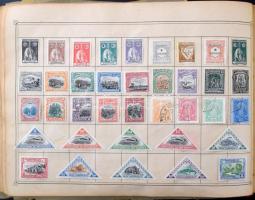 Maury egyszerűsített világalbum, benne több ezer különböző bélyeg, változó intenzitású országgyűjtem...