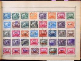 Maury egyszerűsített világalbum, benne több ezer különböző bélyeg, változó intenzitású országgyűjtem...