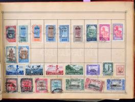Maury egyszerűsített világalbum, benne több ezer különböző bélyeg, változó intenzitású országgyűjtem...