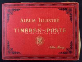 Maury egyszerűsített világalbum, benne több ezer különböző bélyeg, változó intenzitású országgyűjtem...