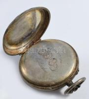 Női ezüst (Ag) zsebóra, sérült, hiányzó mutatóval d: 25 mm