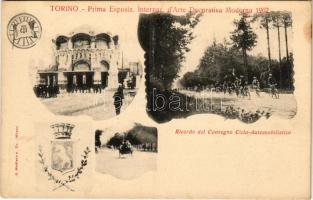 Torino, Prima Exposiz. Internaz. d'Arte Decorativa Moderna 1902. Ricordo del Convegno Ciclo-Aut...