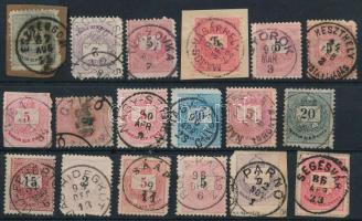 18 db Krajcáros bélyeg szép / olvasható bélyegzésekkel
