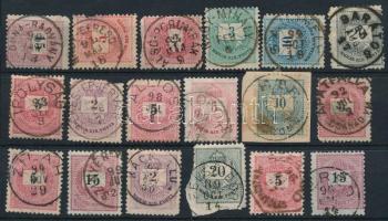 18 db Krajcáros bélyeg szép / olvasható bélyegzésekkel