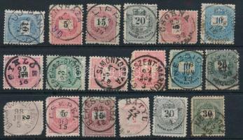 18 db Krajcáros bélyeg szép / olvasható bélyegzésekkel