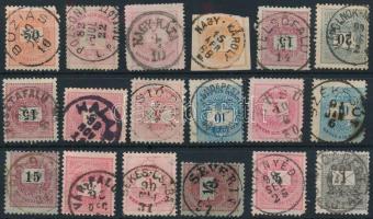 18 db Krajcáros bélyeg szép / olvasható bélyegzésekkel