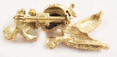 2 darab puli figurás bross, m: 4 cm