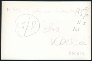 M 492. 002 pályaszámú dízelmozdony, hátoldalon feliratozott sajtófotó, 9×14 cm