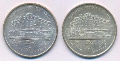 1993. 200Ft Ag "MNB" (2x) T:AU,XF patina