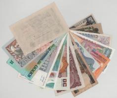 Vegyes, 15db-os külföldi bankjegytétel, közte: Németország, Svédország, Suriname, Sierra Leone, Indo...