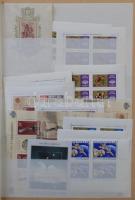 Modern blokkok, teljes ívek, összefüggések 10 lapos A4-es könyvkötészeti berakóban