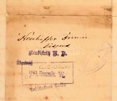 1837 Kollár István (1764-1844) királyi tanácsos, választott püspök aláírása egyházi ügyben íródott o...