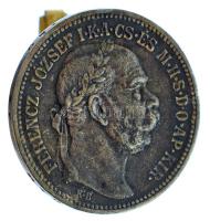 1915KB 1K Ag "Ferenc József" mandzsettagombbá alakítva T:VF forrasztás Adamo K5.1