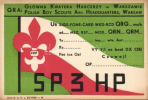 Polish Boy Scouts QSL card