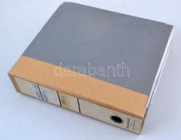 178 lapos, 712 (vagy 1424) férőhelyes képeslap berakó, lefűzhető gyűrűs karton mappában, kartonpapír...