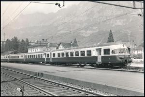 cca 1970 TEE - Trans Europ Express nagysebességű nemzetközi vonat, sajtófotó, 15×23 cm