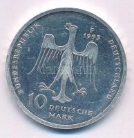 Németország 1995F 10M Ag "III. Henrik szász herceg halálának 800. évfordulója" T:XF Germany 1995F 10 Mark Ag "800th Anniversary of Death - Henry the Lion" C:XF Krause KM#186