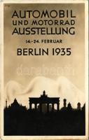 Automobil und Motorrad Ausstellung Berlin 1935 / Berlin Automobile and Motor Show + So. Stpl. (fl)