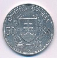 Szlovákia 1944. 50Ks Ag "Tiso" T:XF,VF
Slovakia 1944. 50 Korun Ag "Tiso" C:XF,V...
