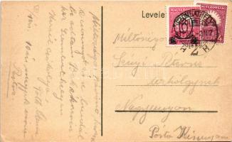 1932 Renault - Reiman személy és teherautók reklámlapja. Budapest Vörösmarty tér 3. Bruchsteiner és ...