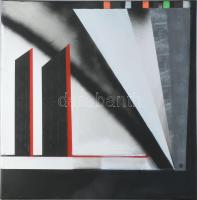 Koppány Attila (1947-): Hommage a Erdős János 2. Akril, vászon. Jelzett a hátoldalán. Kiállítva: Székesfehérvári Művészek Társasága, téli tárlat, Pelikán Galéria, 2023. 50x50 cm.