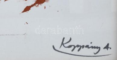 Koppány Attila (1947-): Hommage a Erdős János 2. Akril, vászon. Jelzett a hátoldalán. Kiállítva: Szé...