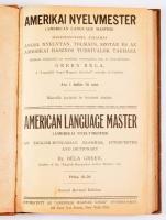 Green Béla: Amerikai nyelvmester. Írta és összeáll.: - -. New York, 1919,"Amerikai Magyar Ujság", 288 p. 2. kiadás. Átkötött kemény-kötésben, kopott borítóval.