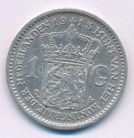 Hollandia 1915. 1G Ag "I. Vilma" T:XF kis ph, karc Netherlands 1915. 1 Gulden Ag "Wilhelmina I" C:XF small edge error, scratch Krause KM#148