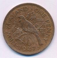 Új-Zéland 1947. 1p bronz "VI. György" T:XF,VF New Zealand 1947. 1 Penny bronze "George VI" C:XF,VF Krause KM#13