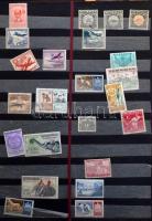 Kevés postatiszta magyar a 60-as évekből és néhány száz vegyes külföldi bélyeg 26 lapos nagy csavaros berakóban