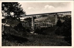 Kisszolyva, Szkotárszke, Skotarska; Volóc környéke, Vasúti híd, viadukt / railway bridge, viaduct (EK)