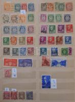 Régi európai bélyegek 10 lapos A4-es berakóban. Érdekes anyag!