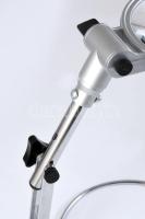 Asztali, állítható magasságú nagyító, kétféle nagyítással d: 13,5 cm