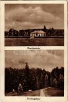 1949 Kerekegyháza (Kecskemét), Dr. Farkas Zoltánné kastélya és park részlet, hátoldalon "Szavazz a Népfrontra"-propaganda (EB)