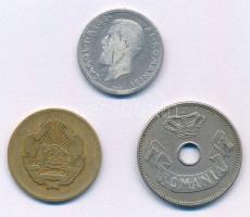 Románia 1905. 10b Cu-Ni + 1911. 50b Ag + 1952. 5b Ni-sárgaréz T:VF,F
Romania 1905. 10 Bani Cu-Ni + ...