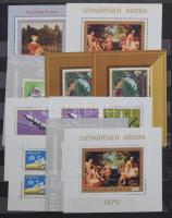 256 db modern, főleg postatiszta blokk 10 lapos közepes berakóban + blokkberakóban