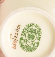 Zsolnay búzavirág mintás porcelán váza. Kézzel festett, jelzett, hibátlan 14,5 cm