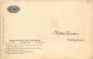 Grand Prix de l' A. C. de France 15-VII-1922. Strasbourg / French Grand Prix 1922. Bordino on F...