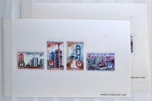 Afrika több példányos tétel, sorozatok, vágottak, blokkok, 16 lapos közepes berakóban