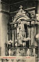 Kisgaram, Rhonitz, Hronec; templom, belső, kis oltár / church interior, altar (EK)