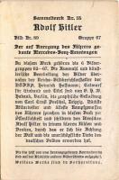 Der auf Anregung des Führers gebaute Mercedes-Benz-Rennwagen. Sammelwerk Nr. 15. Adolf Hitler Bild N...