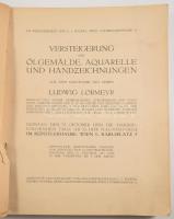 243. Kunstauktion von C. J. Wawra, Wien, Lothringerstrasse 14. Versteigerung der Ölgemälde, Aquarelle und Handzeichnungen aus dem Nachlasse des Herrn Ludwig Lobmeyr. Bécs, 1917, C. J. Wawra. Fekete-fehér reprodukciókkal gazdagon illusztrálva. Német nyelven. Kiadói papírkötés, kissé foltos, sérült gerinccel