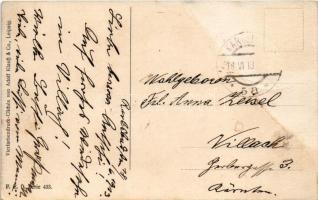 1913 Die unterbrochene Sitzung / "The interrupted session" toilet humour with automobile a...