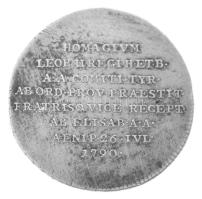 Ausztria 1790. "II. Lipót" "Tyrolis Laeta / HOMAGIVM LEOP II REGI H ET B A A COMITI T...