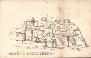 Scout camp pasta makers; Ezermester scouting group no.13 (fl)