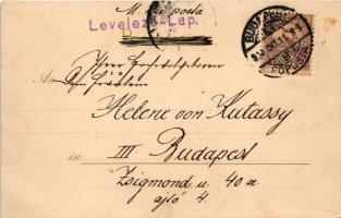 1900 Meissner &amp; Buch Künstler-Postkarten Serie 1039. "Lawn Tennis" Art Nouveau, li...